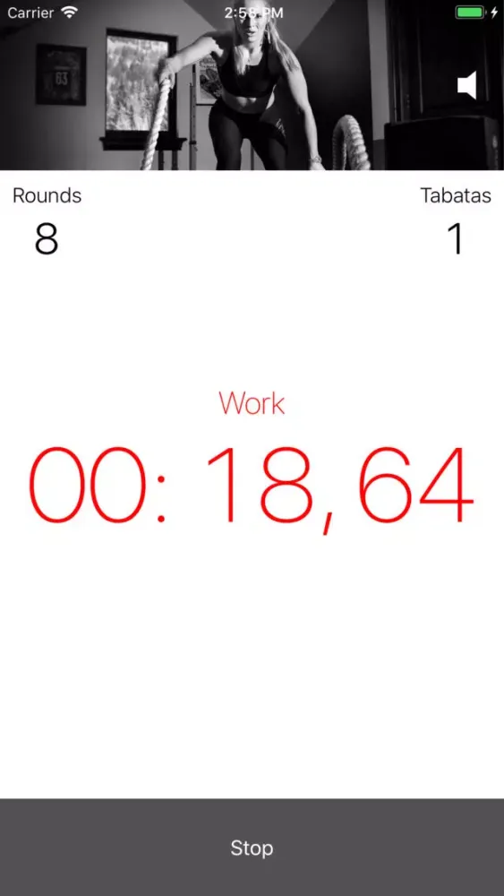 Screenshot di Tabata iTimer