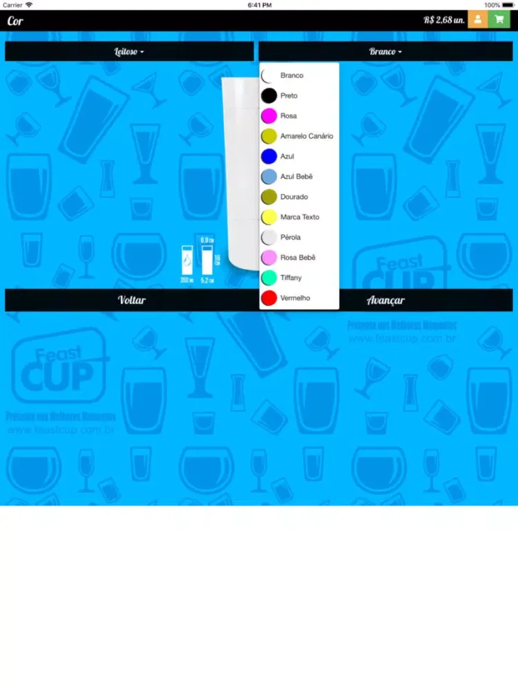Feast Cup personalize seu copo iPad  스크린샷