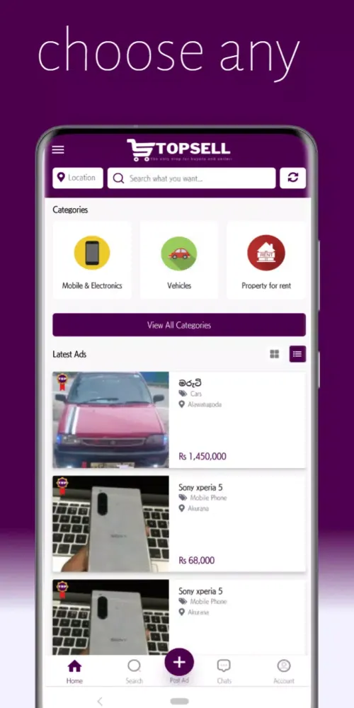 Capturas de pantalla de topsell.lk- Sell, Rent & Buy