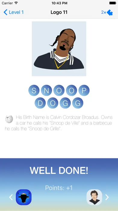 Tangkapan layar Guess The Celeb Quiz