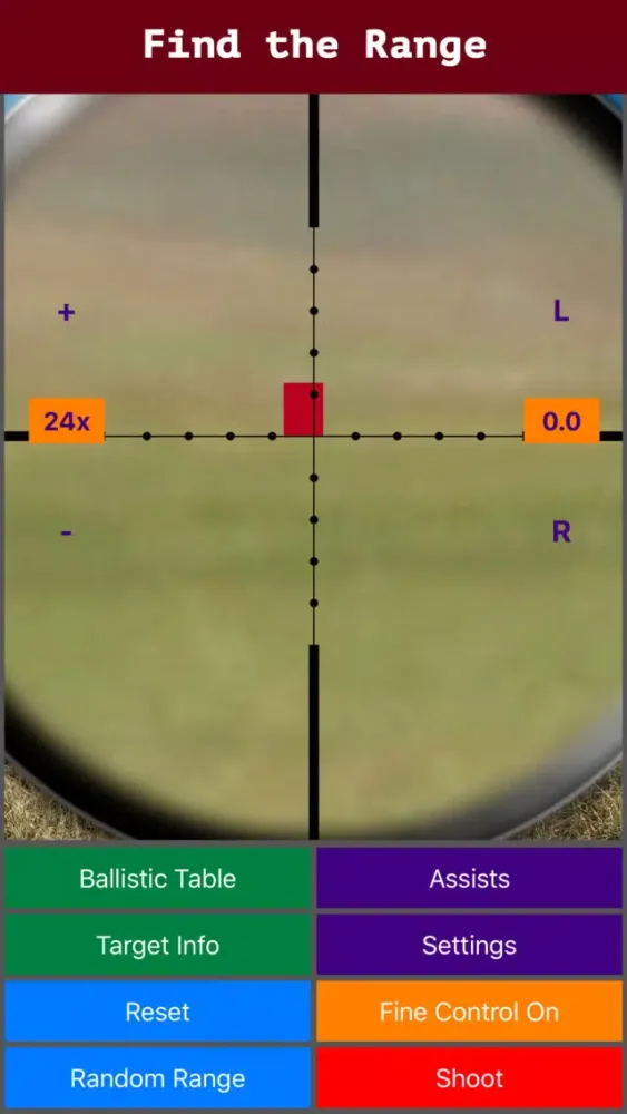 Capturas de pantalla de Longshot (metric) - Long Range Shooting Simulator and Mildot Scope Ranging Trainer