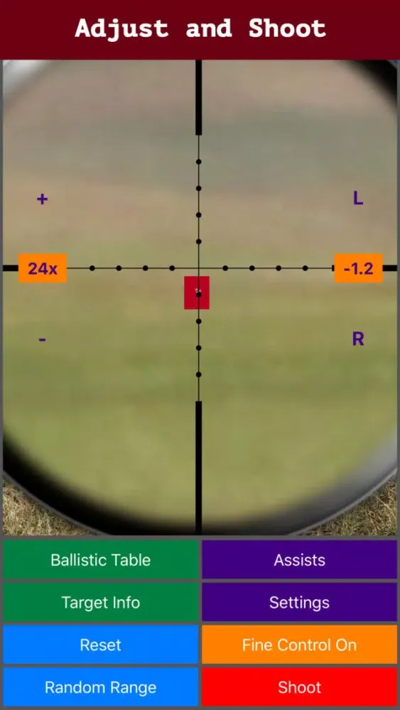Capturas de pantalla de Longshot (metric) - Long Range Shooting Simulator and Mildot Scope Ranging Trainer