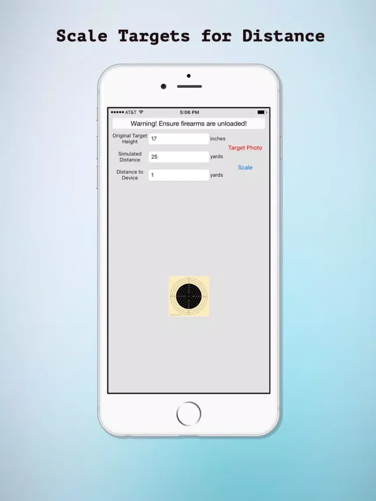 Zrzuty ekranu Small Target - Long Range Target Scaling for Dryfire Training iPad 