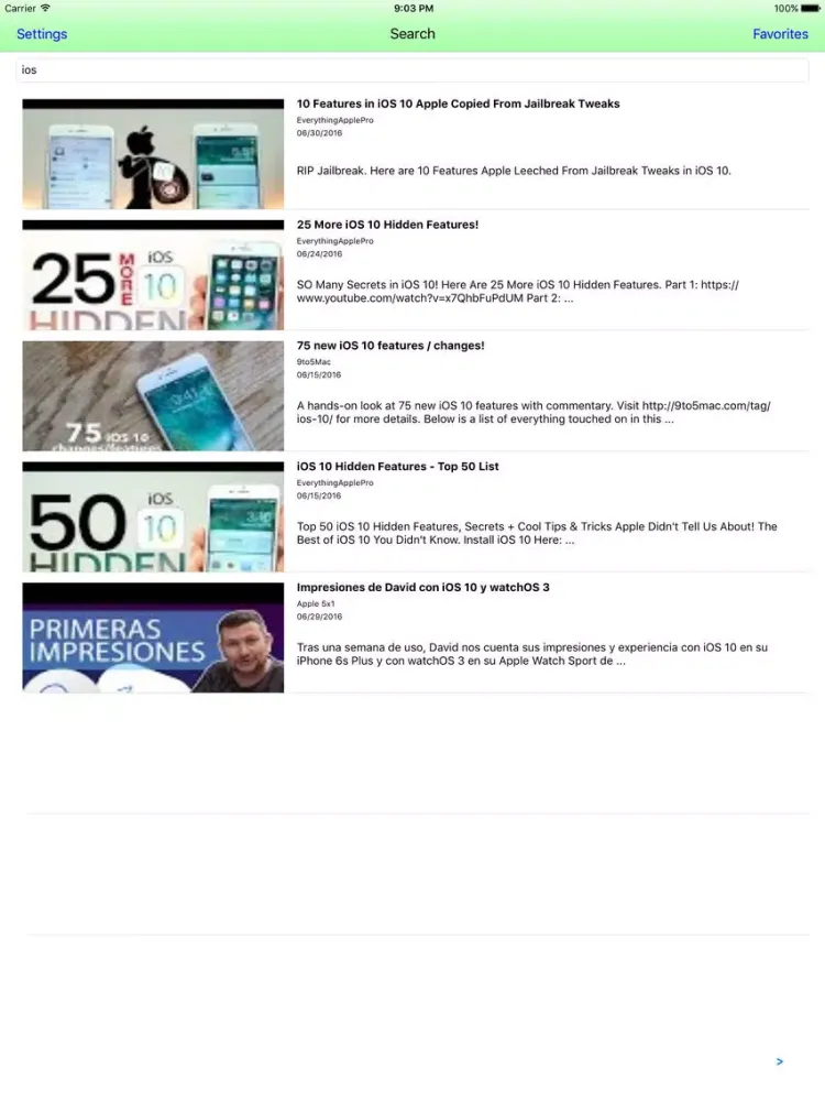 Tangkapan layar Looper for YouTube iPad 
