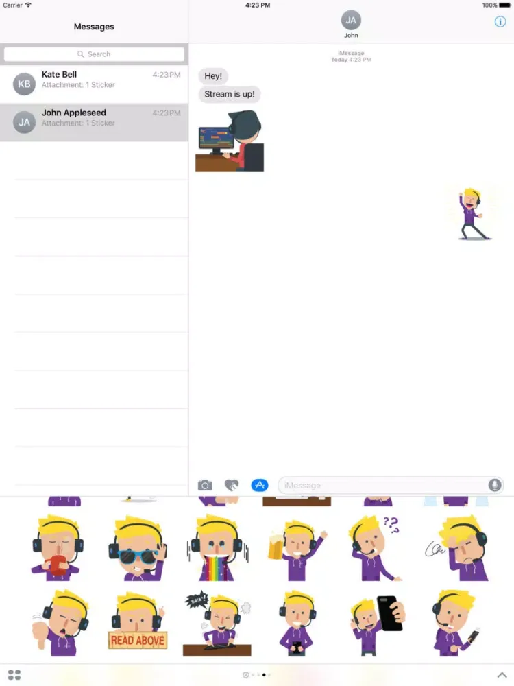 Captures d'écran de Streamer Guys iPad 
