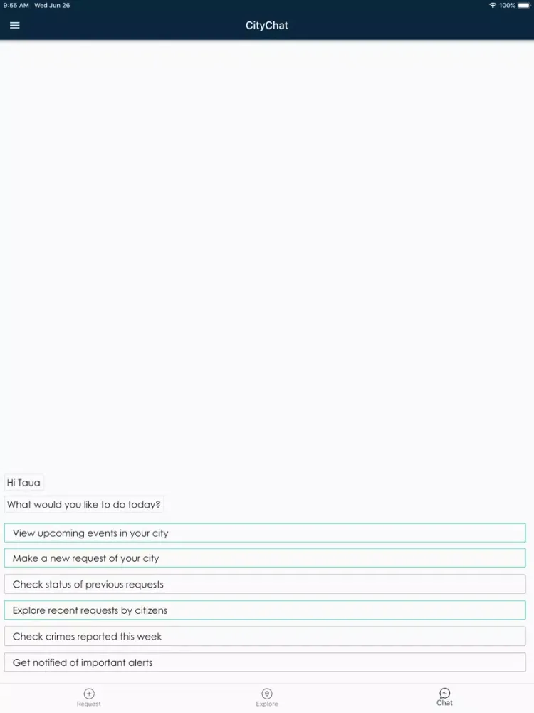 تصاویر CityChat Concierge iPad 