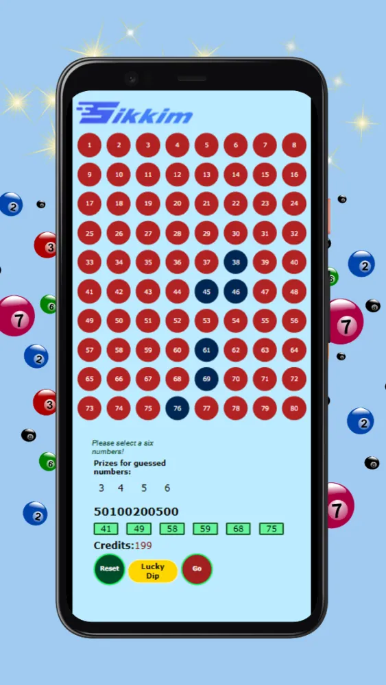 ภาพหน้าจอของ Sikkim Lottery