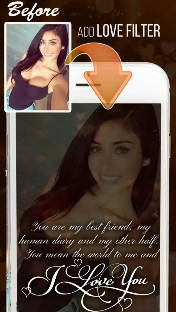 Love quotes on your Photo. Filters for Snapchat スクリーンショット