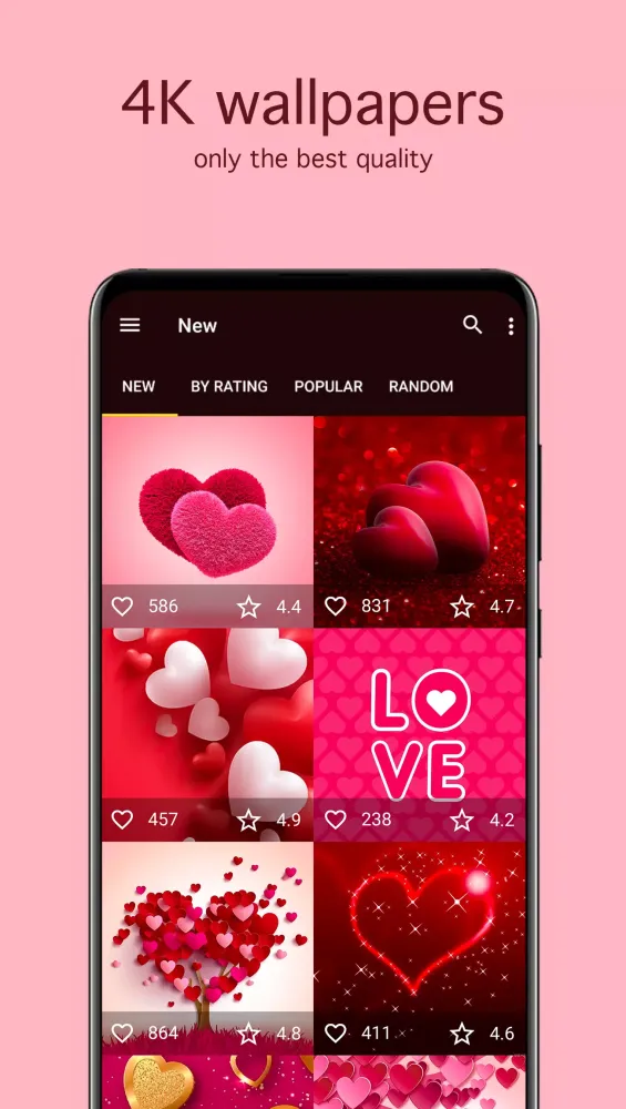 Love Wallpapers 4K应用截图