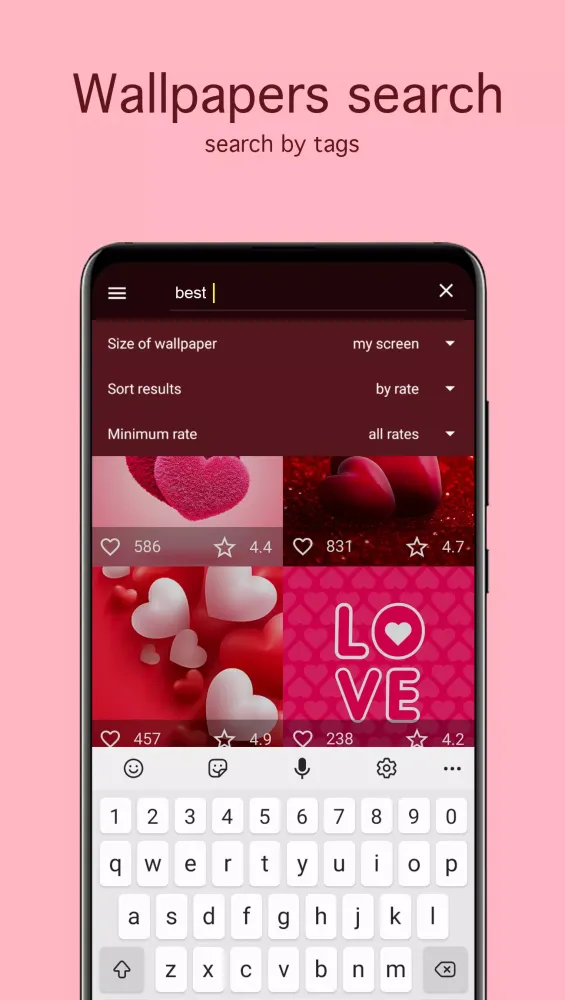 Love Wallpapers 4K应用截图
