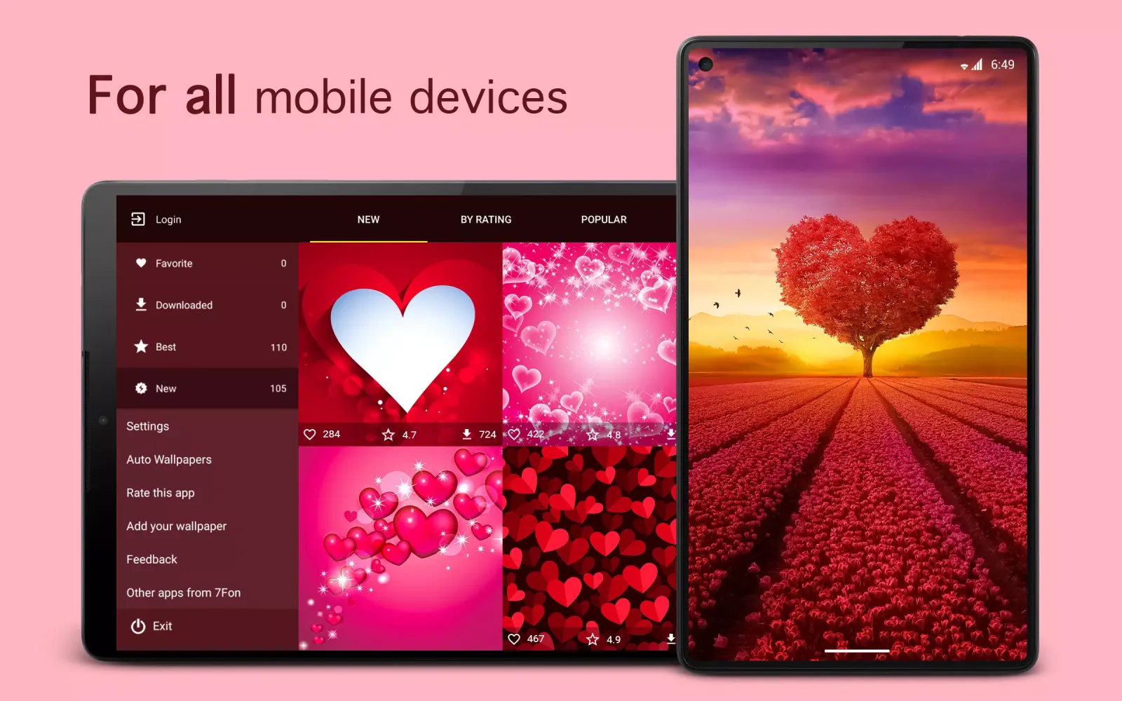 Love Wallpapers 4K应用截图