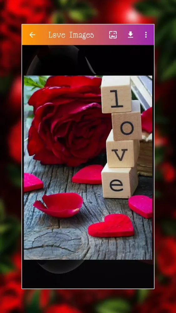 ภาพหน้าจอของ Love Images