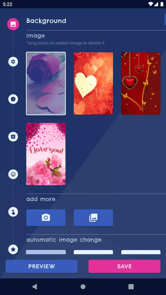 تصاویر Love Hearts Live Wallpaper
