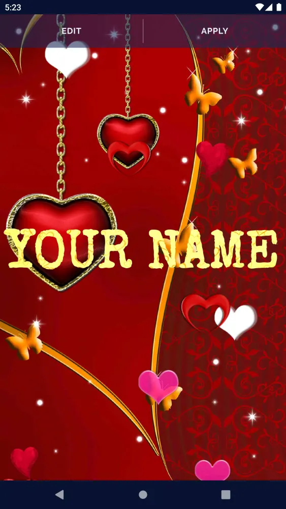 تصاویر Love Hearts Live Wallpaper