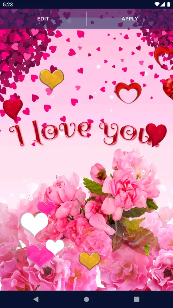 تصاویر Love Hearts Live Wallpaper