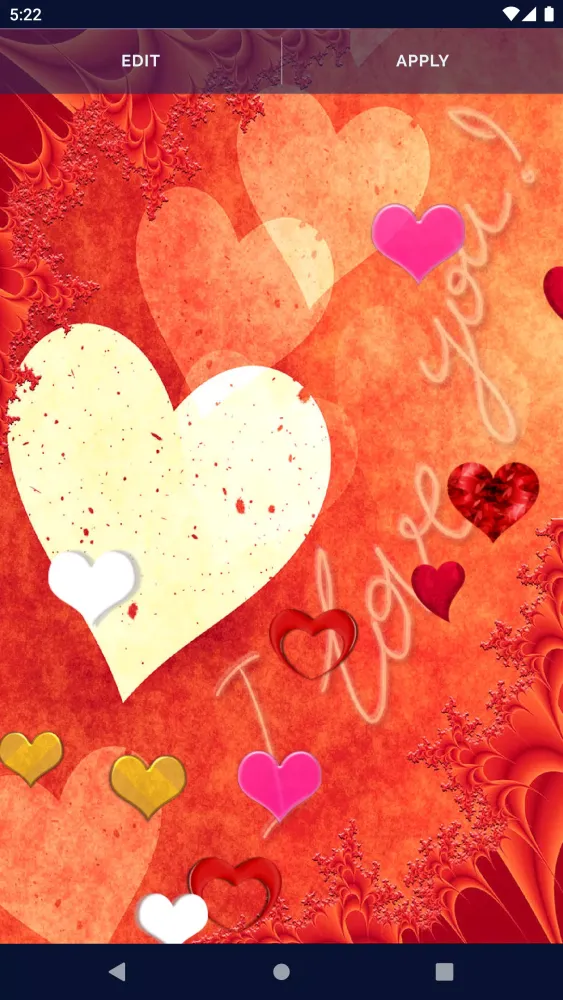 تصاویر Love Hearts Live Wallpaper