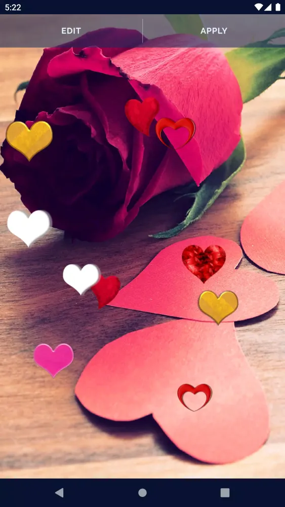 تصاویر Love Hearts Live Wallpaper