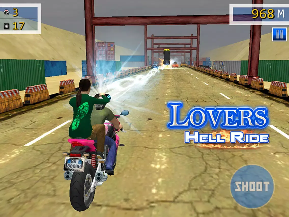 Lovers Hell Ride - Free Racing and Shooting Game iPad  স্ক্রিনশট