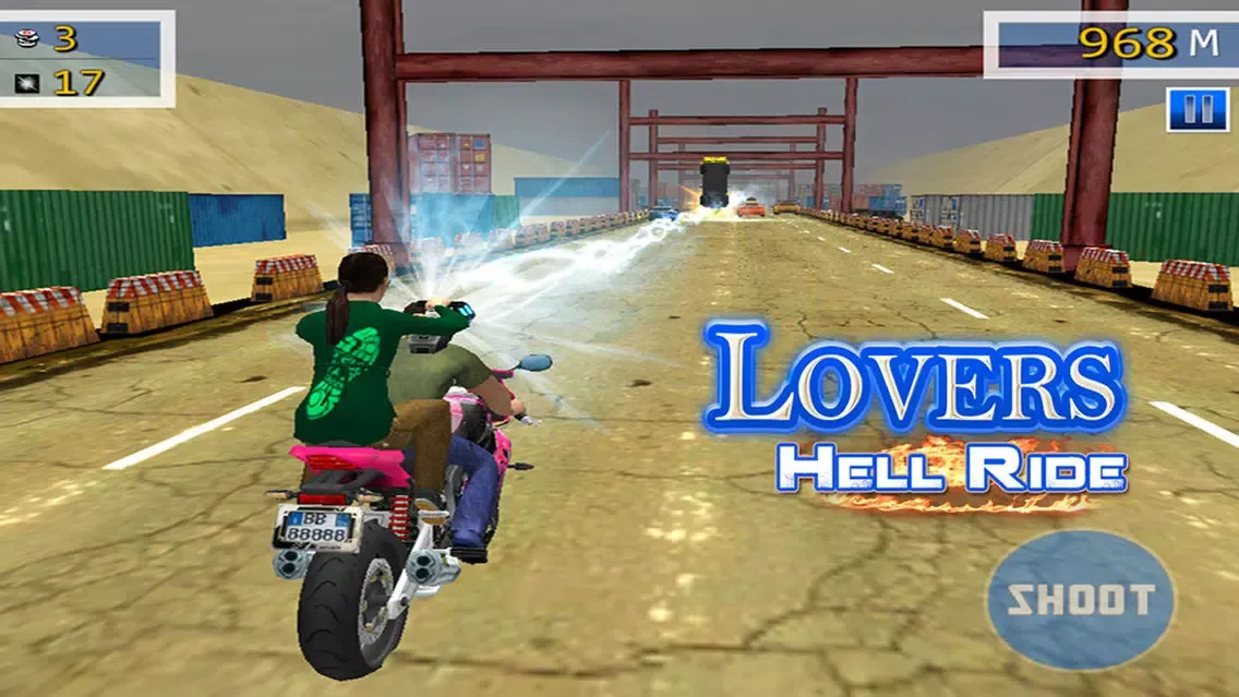 Lovers Hell Ride - Free Racing and Shooting Game স্ক্রিনশট