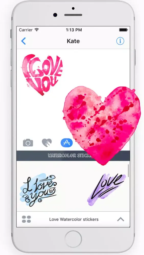صور Love Watercolor stickers