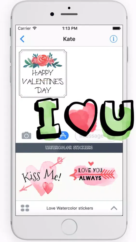 صور Love Watercolor stickers