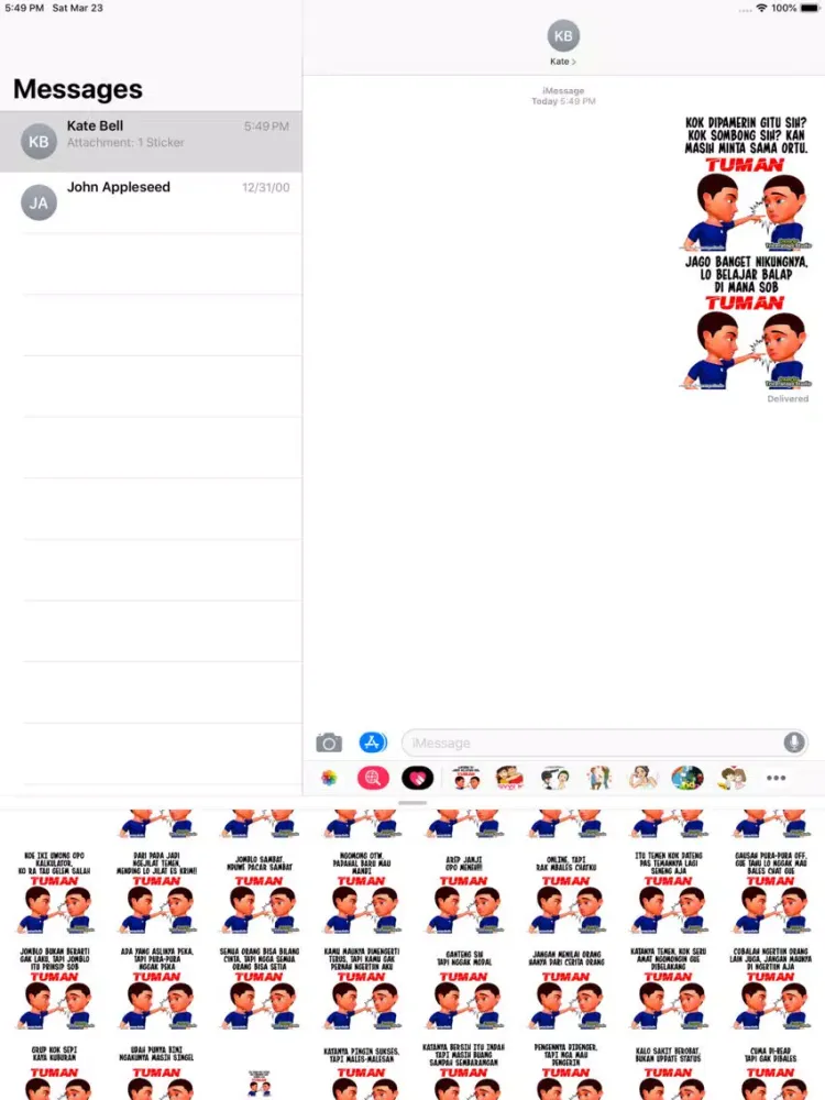 Zrzuty ekranu Stiker TUMAN Terbaru iPad 