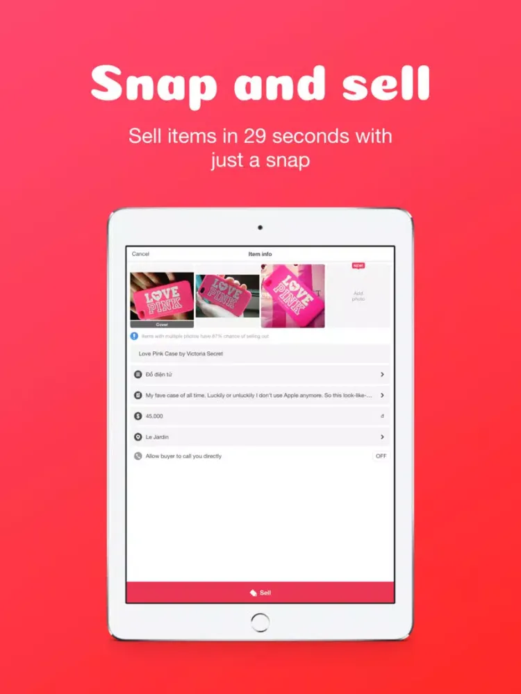 Capturas de pantalla de Lozi - List and Sell in 30s iPad 
