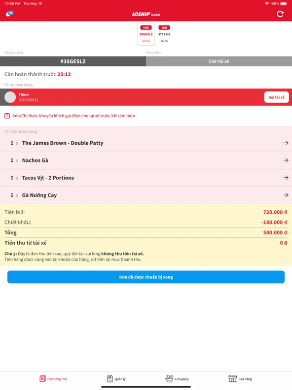 Loship Quán & Losupply iPad  স্ক্রিনশট