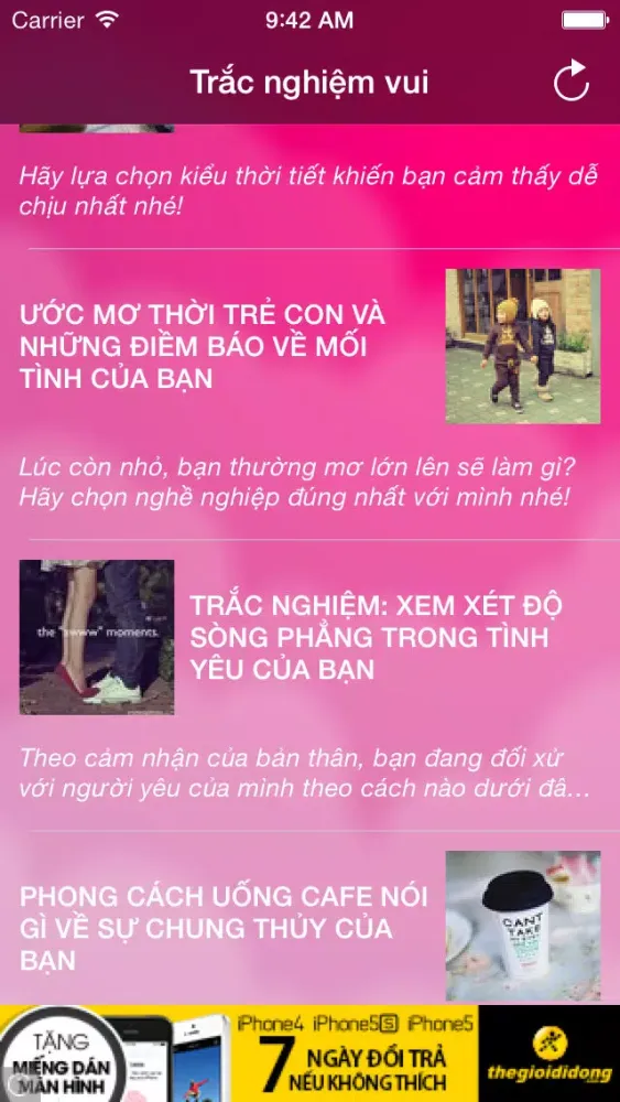 Trắc nghiệm vui Screenshots