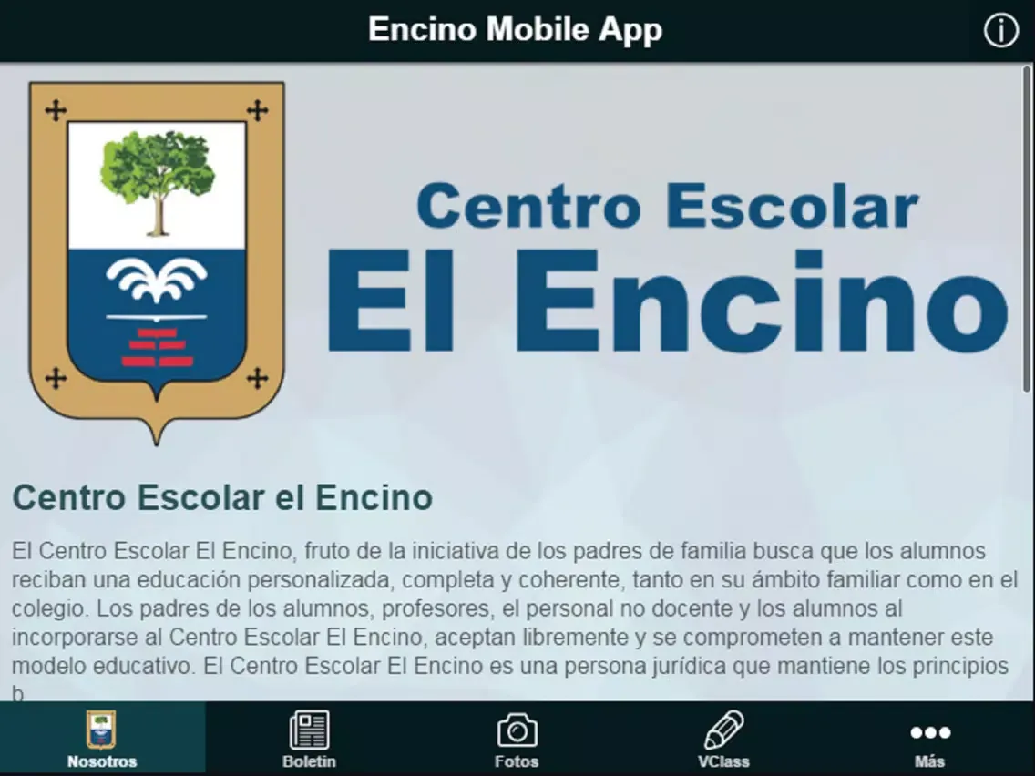 Centro Escolar El Encino iPad  Screenshots