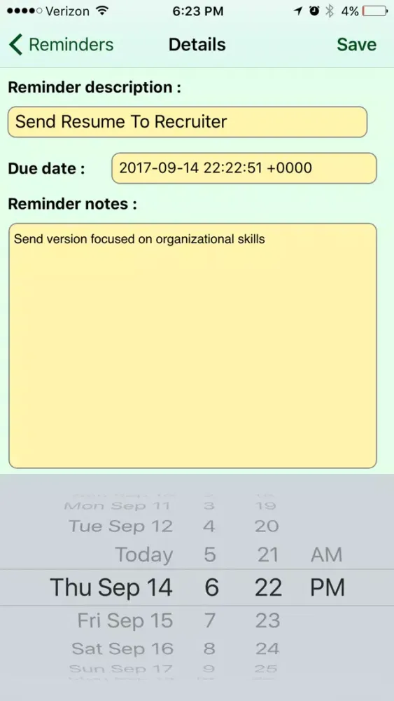 Job Hunt Screenshots
