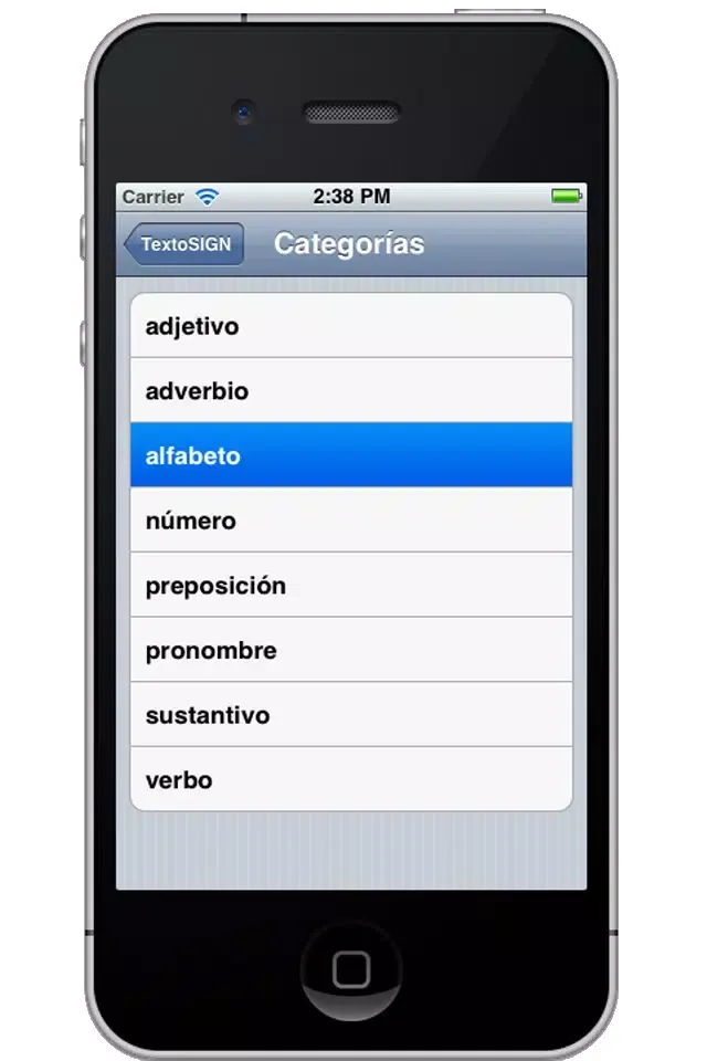 Zrzuty ekranu Lengua de Signos TEXTOSIGN Lite