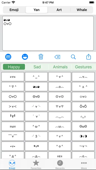 Captures d'écran de Emoji Keyboard Emoticons