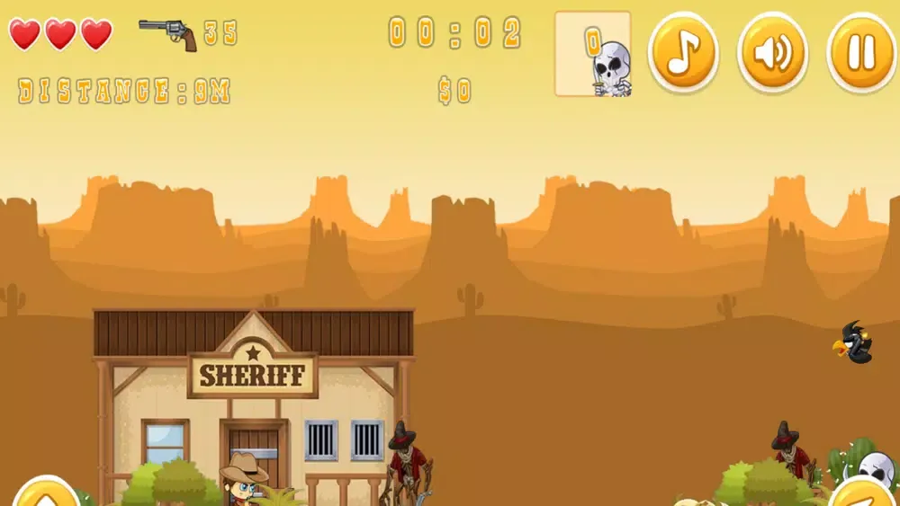 Ảnh chụp màn hình của Cowboy, run