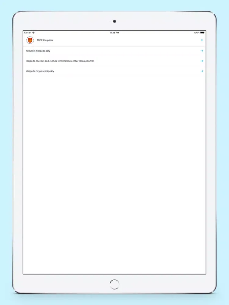تصاویر MICE Klaipėda iPad 