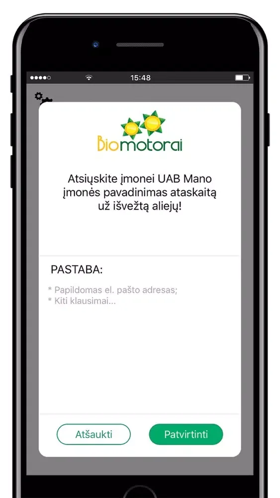 Capturas de tela do Biomotorai UAB