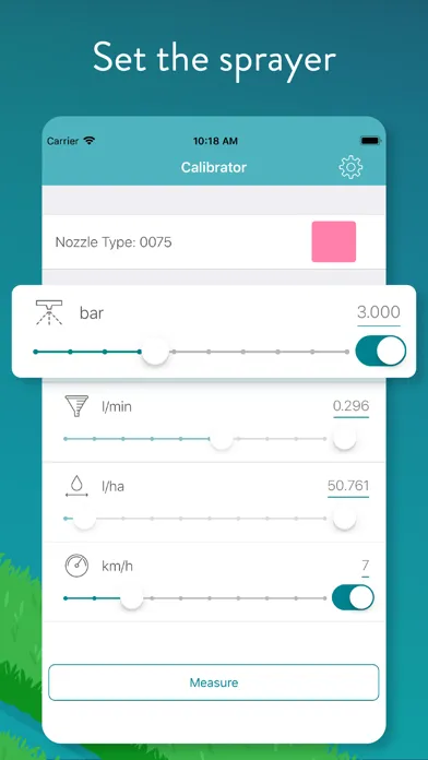 Sprayer Calibrator Screenshots