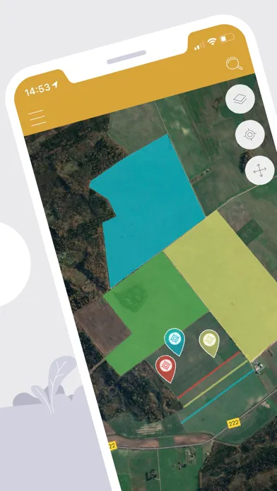 Ảnh chụp màn hình của GPS Fields Area Measure Map