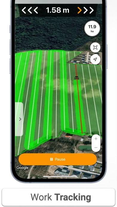 Tangkapan skrin Field Navigator: Tractor GPS