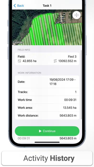 Tangkapan skrin Field Navigator: Tractor GPS