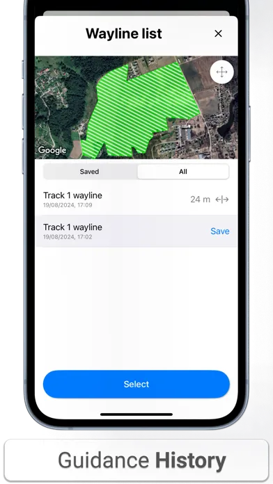 Tangkapan skrin Field Navigator: Tractor GPS