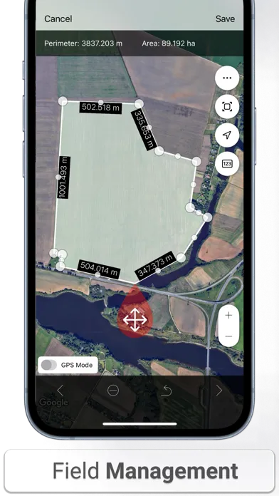 Tangkapan skrin Field Navigator: Tractor GPS