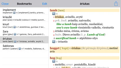Anglonas - the English-Lithuanian dictionary应用截图