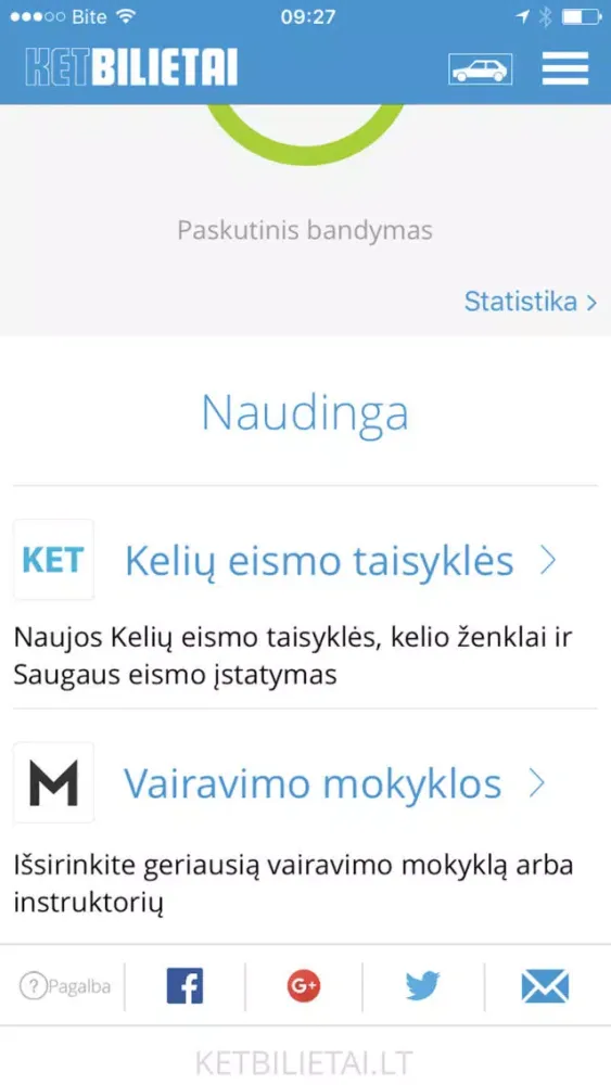 KETBILIETAI C kategorija Screenshots