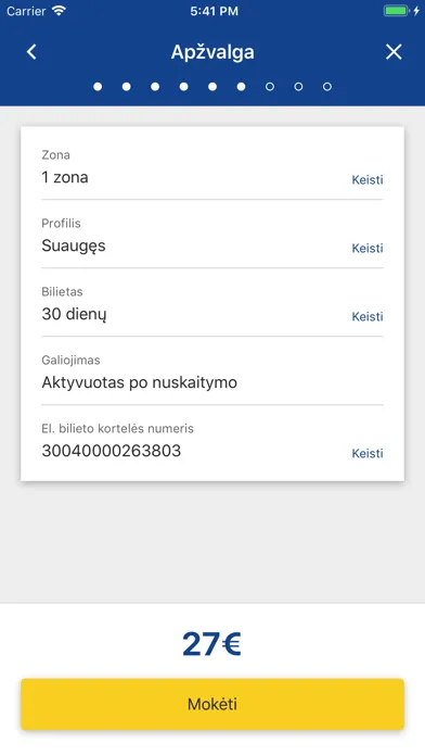 Capturas de pantalla de e.Ticket Klaipėda