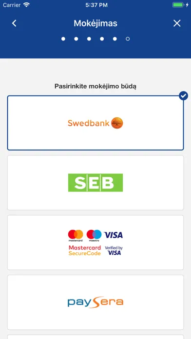 Capturas de pantalla de e.Ticket Klaipėda