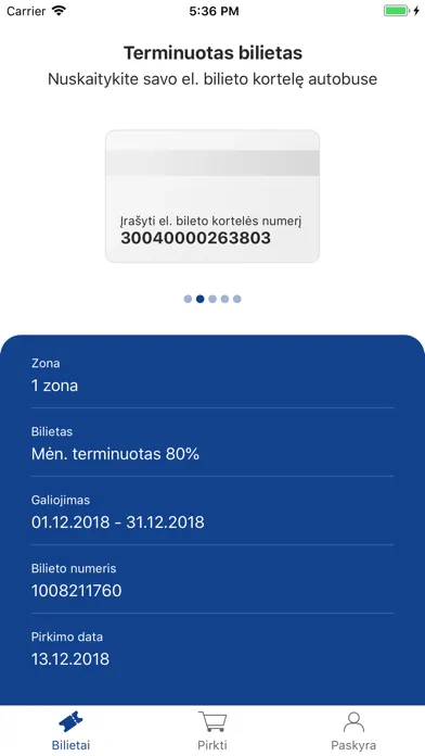 Capturas de pantalla de e.Ticket Klaipėda
