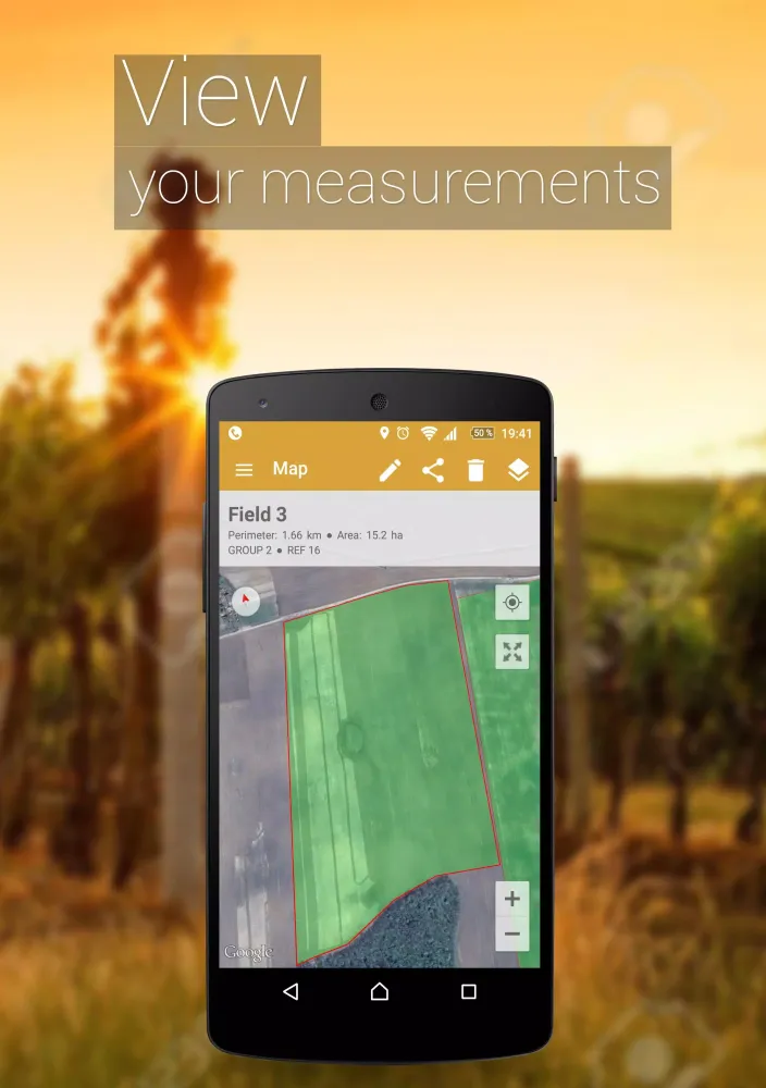 GPS Fields Area Measure Screenshots