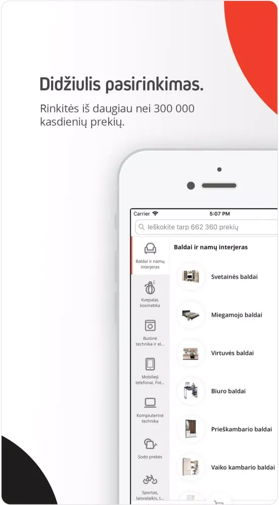 Tangkapan skrin Pigu.lt