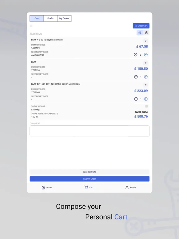 Sar Metals iPad  Screenshots
